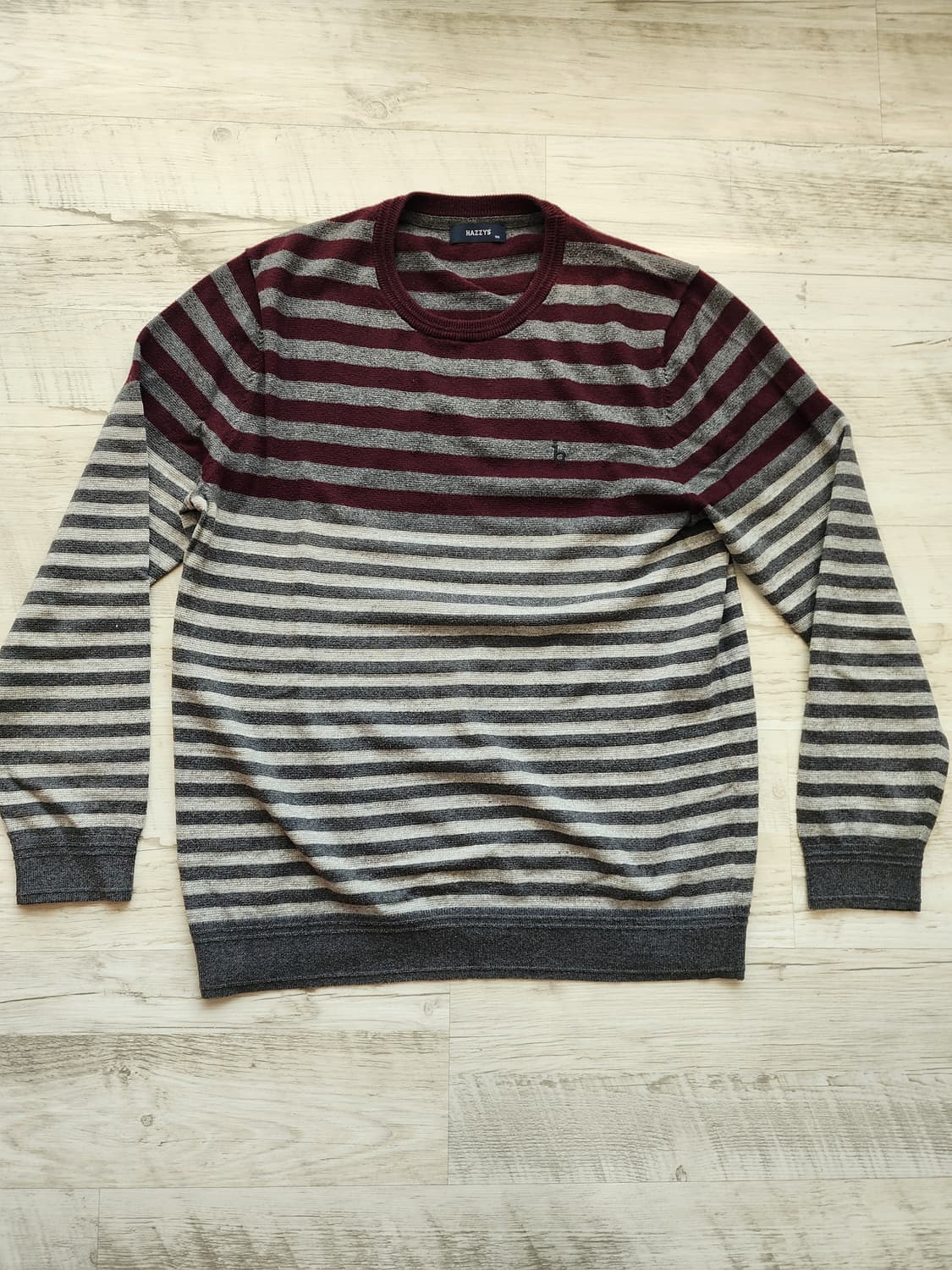 HAZZYS 헤지스 니트 티셔츠 팜. 105사이즈 면+울+캐시미어 스웨터 상품이미지2