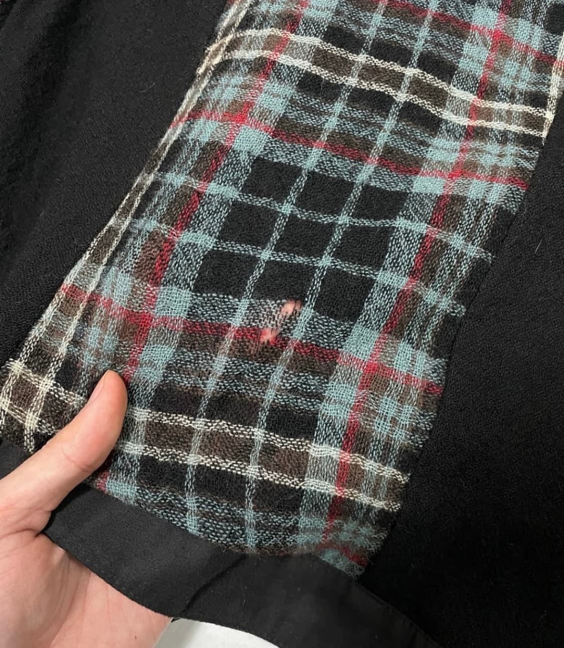 빈티지 체크 가디건 상품이미지3