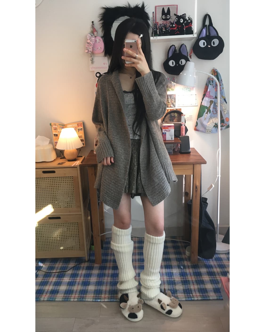 vintage soft texture cardigan cocoa 상품이미지1