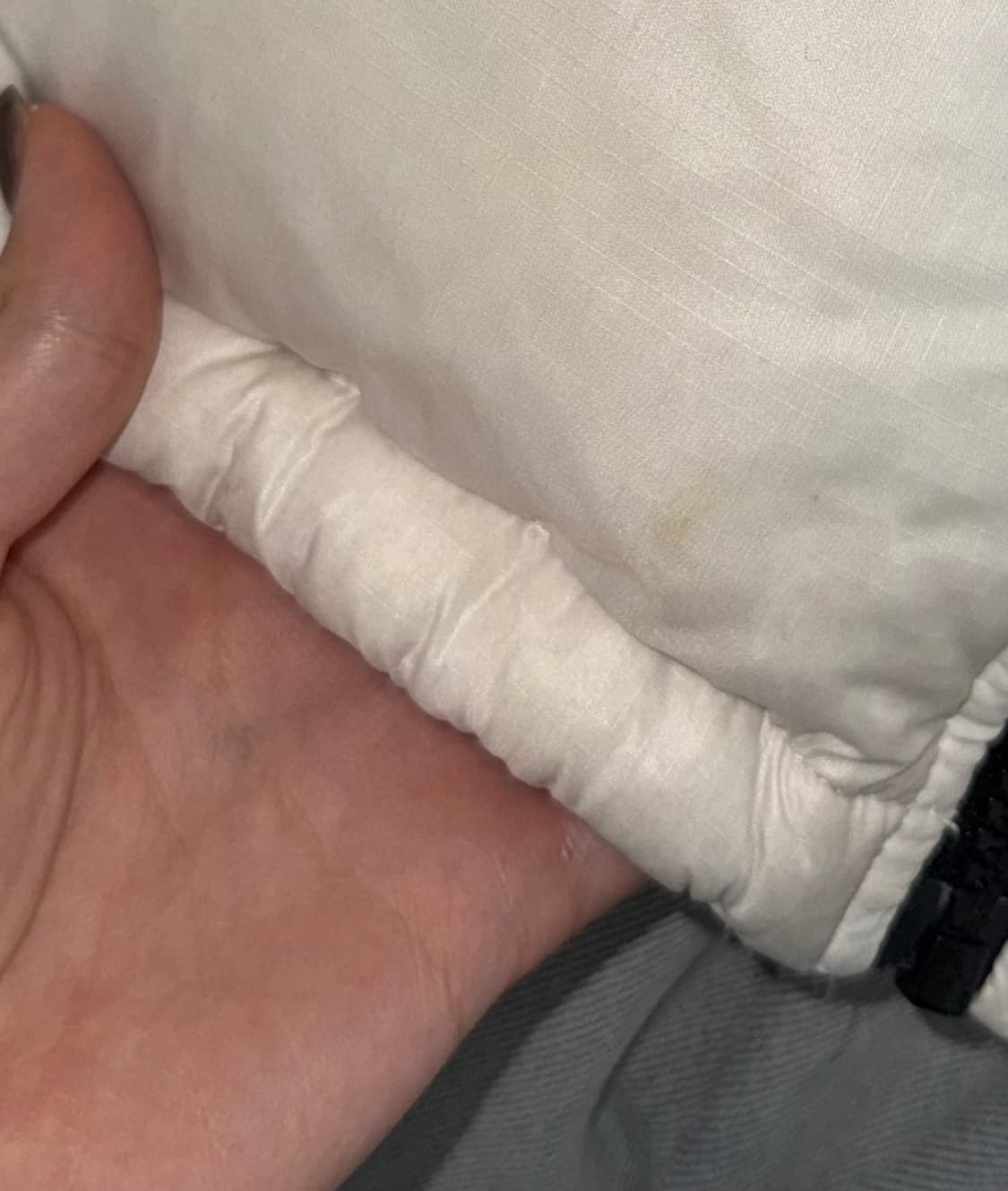 노스페이스 화이트라벨 눕시 숏 화이트 m90 상품이미지4