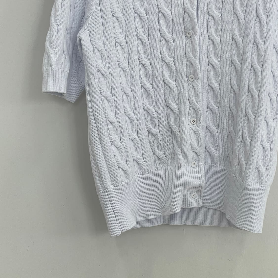 폴로 랄프로렌 케이블 반팔 니트 가디건 상품이미지4