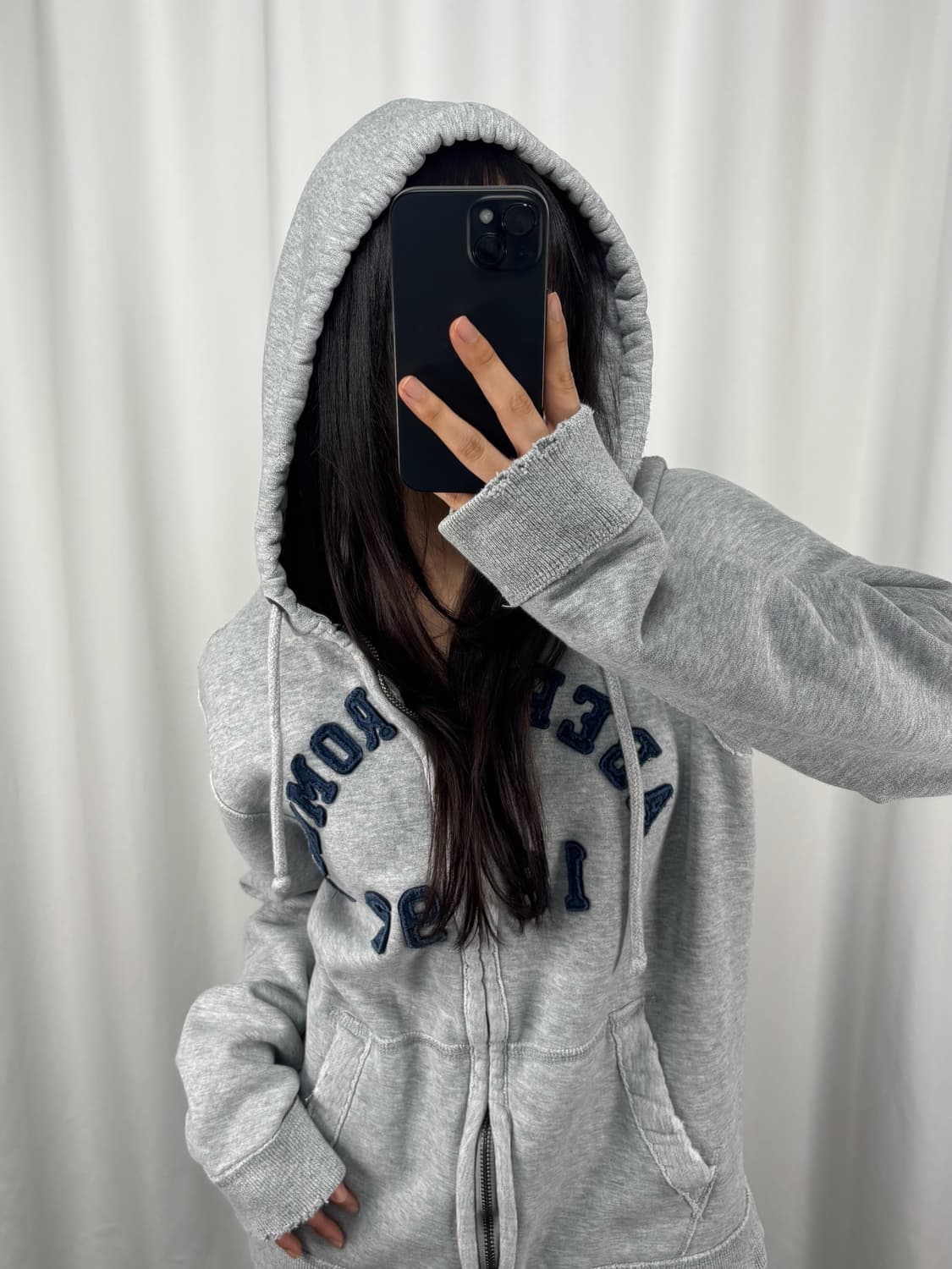 아베크롬비 그레이 후드집업 상품이미지1