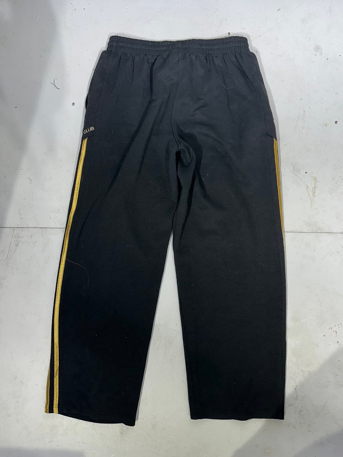 아디다스 블랙 골드 삼선 와이드 팬츠 M 상품이미지5
