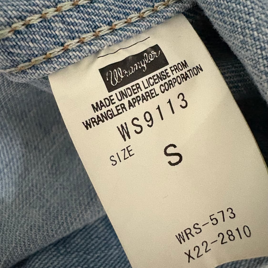 랭글러 11mj  타입2 2세대 데님자켓 S 상품이미지6