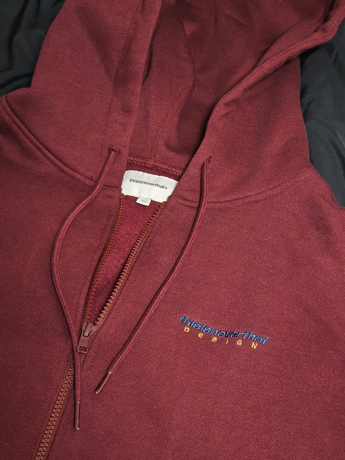 thisisneverthat 집업후드 버건디 상품이미지6