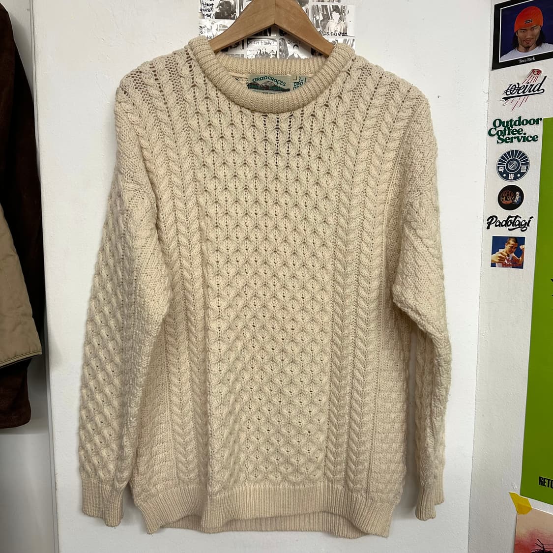 아란 크래프크 피셔맨 울 스웨터 상품이미지2