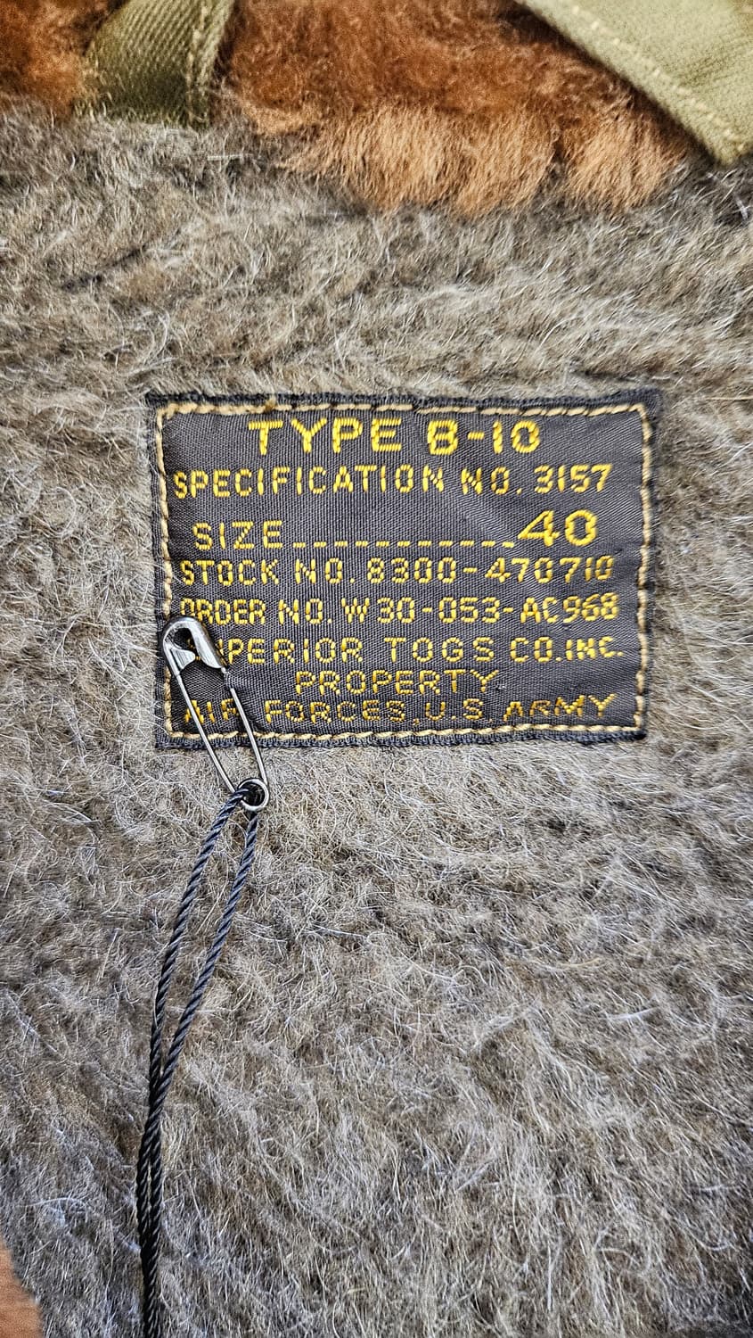 Buzz Rickson Type B10 Flight Jacket 상품이미지5