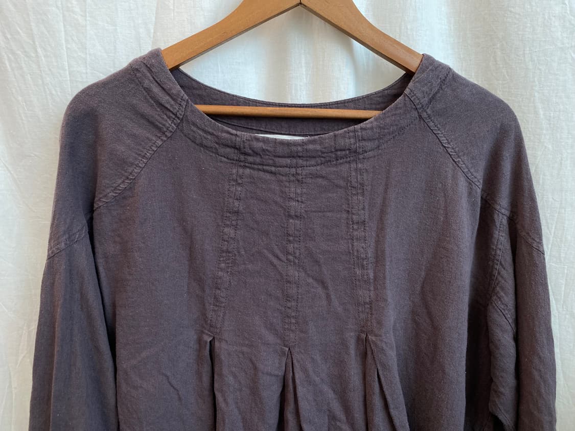 린넨면혼방 내추럴블라우스(M) 상품이미지3