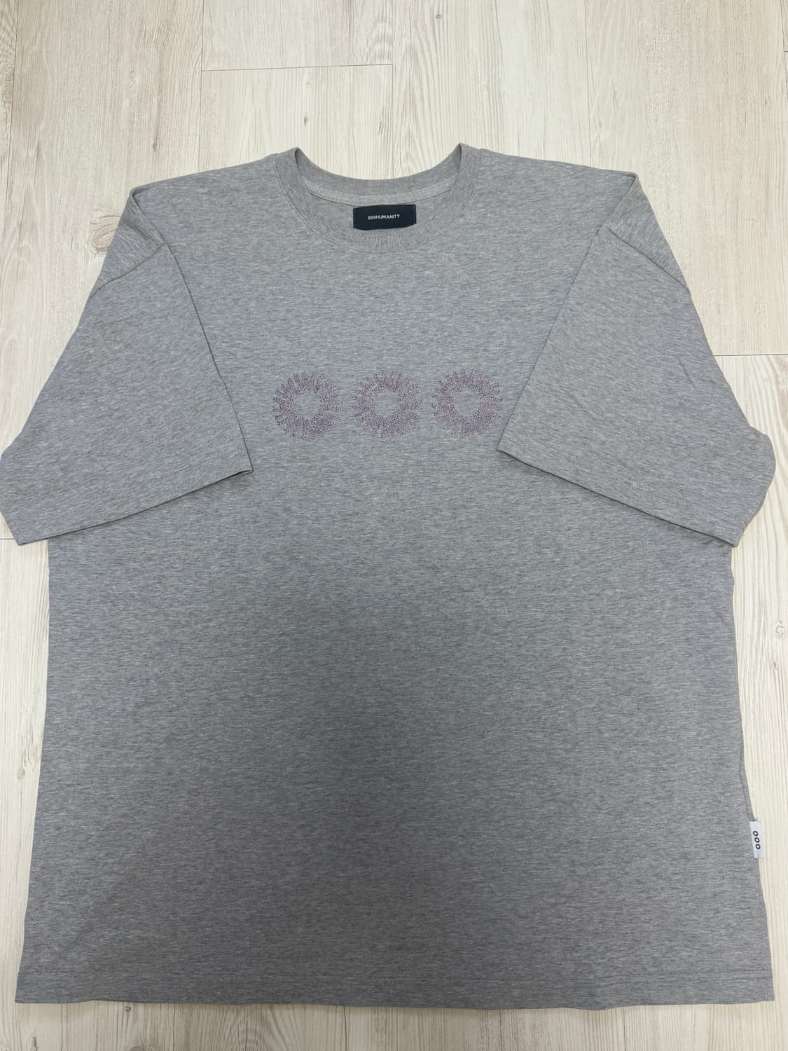 999휴머니티 EVD LOGO 반팔티 멜란지그레이 L 상품이미지4
