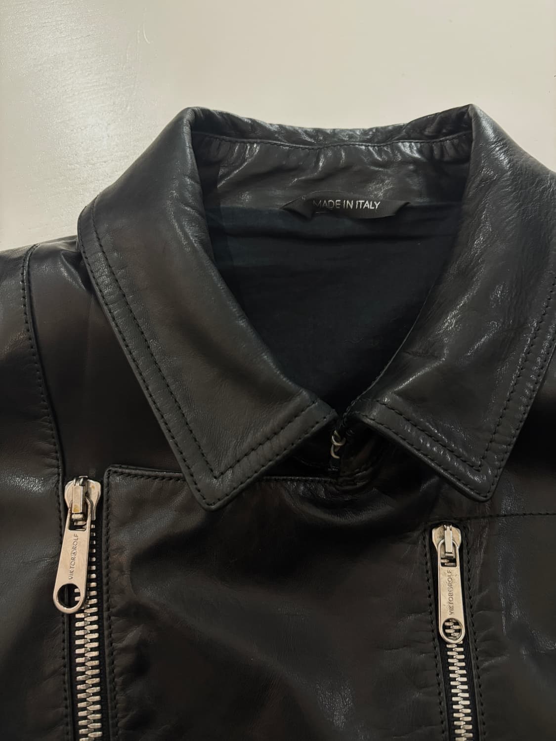 TTF✳️2014 빅터앤롤프 카프스킨 라이더 자켓 상품이미지8