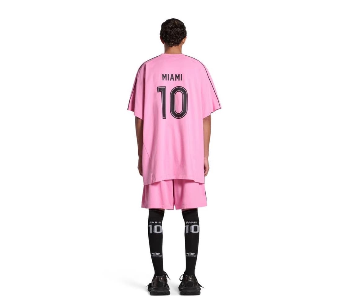 발렌시아가 싸커 티셔츠 핑크 마이애미 4사이즈 상품이미지6