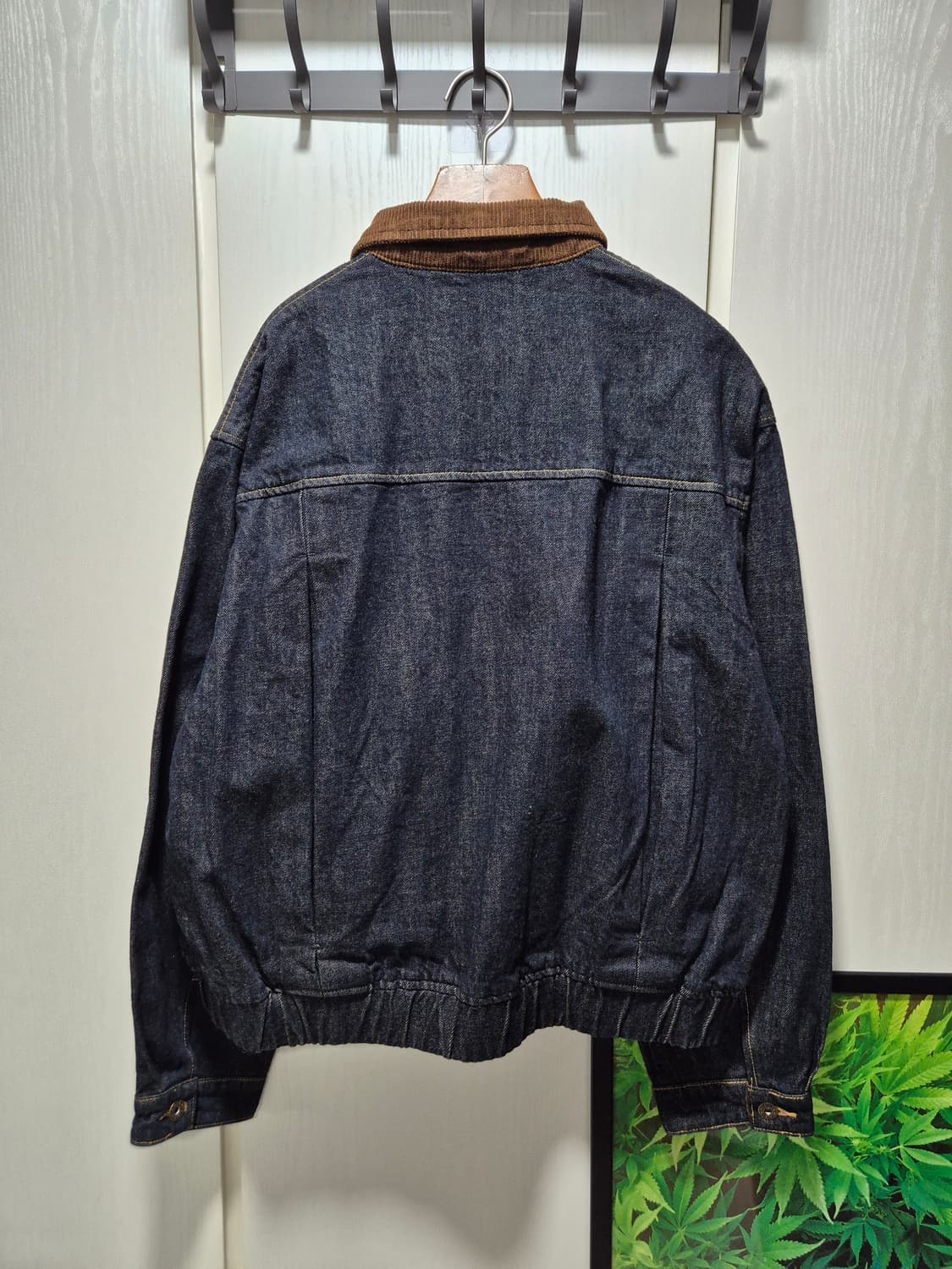 (새상품) 데님 블루종 자켓 코듀로이카라 상품이미지10