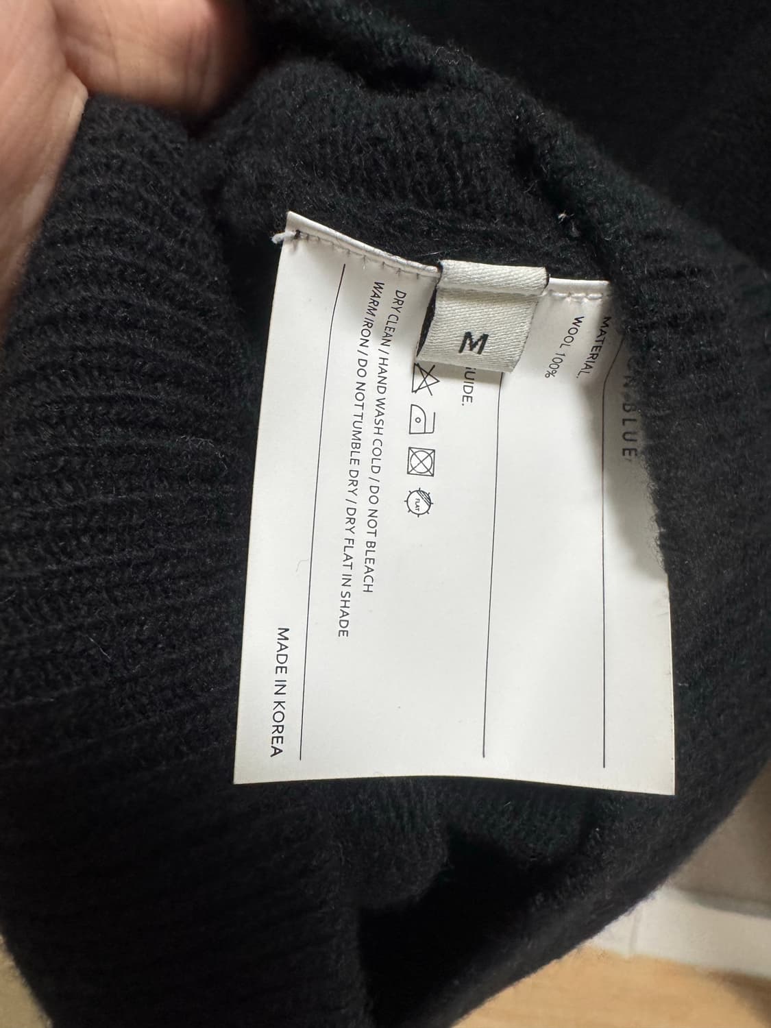 유니온블루 크롭 라운드 가디건 블랙 m 95 상품이미지5