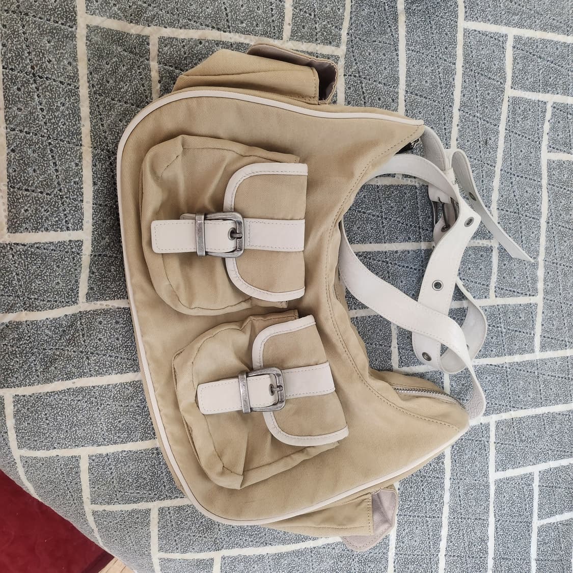 코징 가방 커들 호보백 베이지 빈티지 cozing 상품이미지2