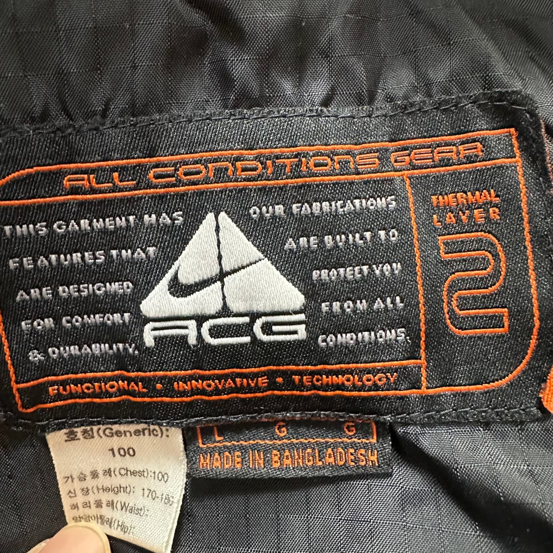 100 나이키 ACG 남자 누빔 패딩 상품이미지4