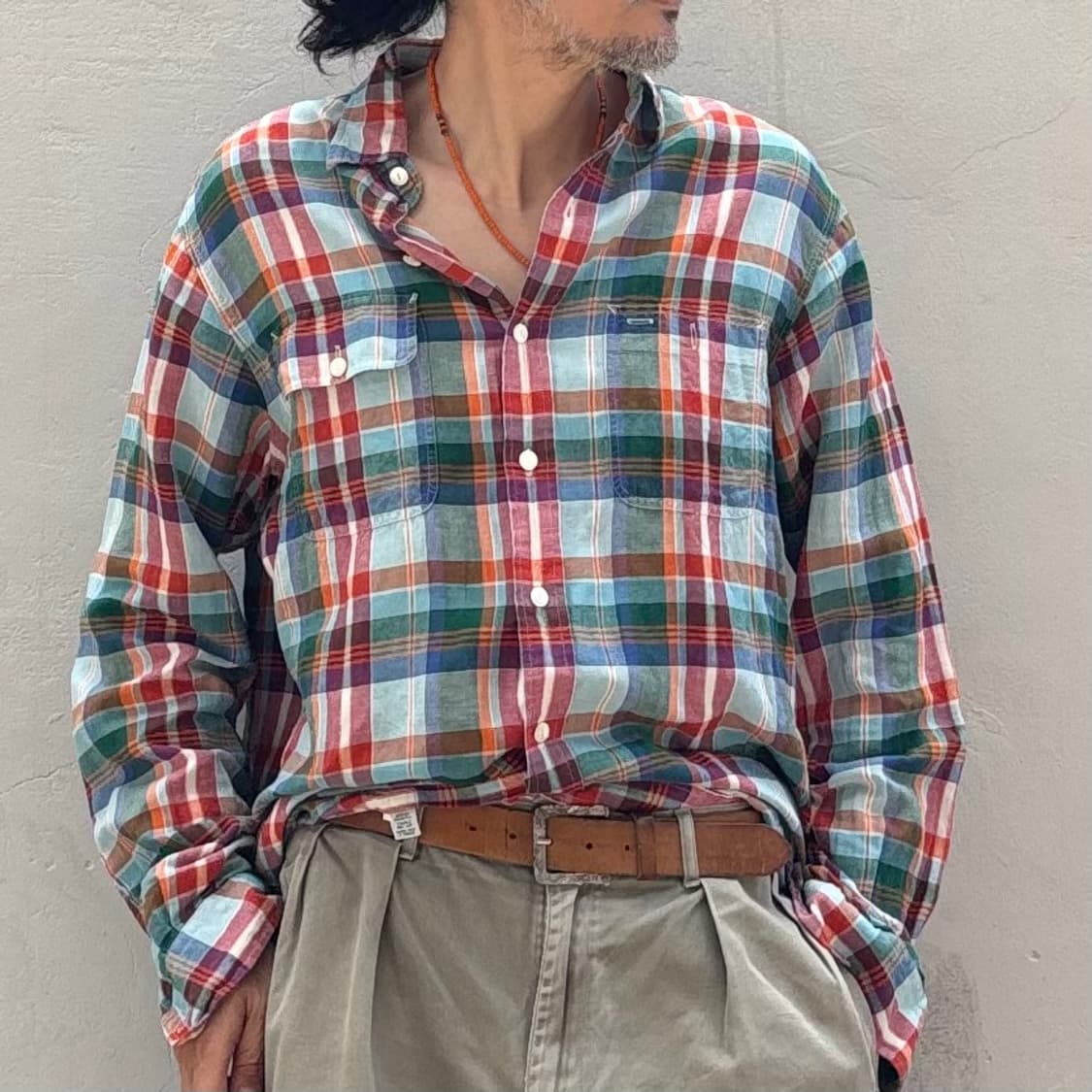 올드 폴로 랄프로렌 린넨 워크 셔츠 상품이미지9