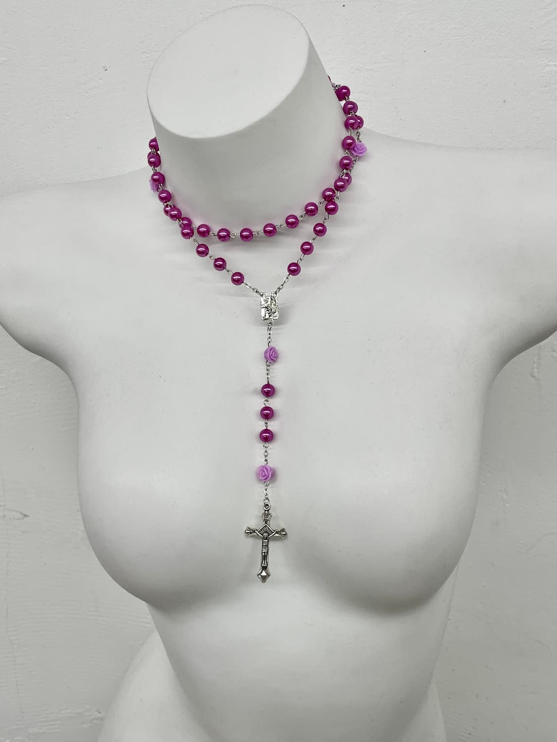 로즈 로자리오 네크리스 상품이미지2