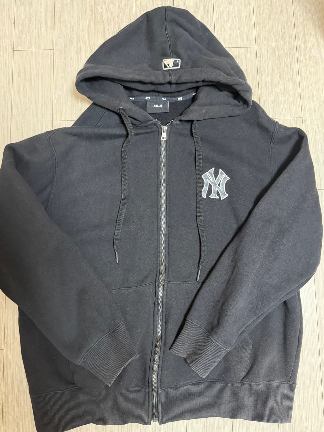 [L] MLB 기모 후드집업 블랙 상품이미지1