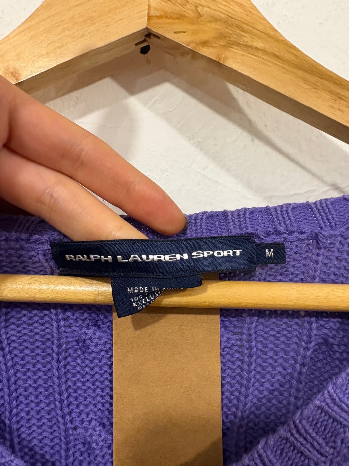 폴로 꽈배기 브이넥 상품이미지3