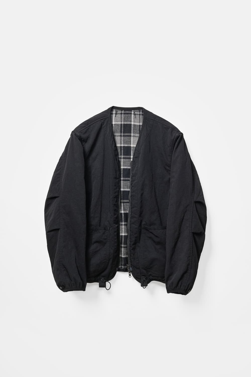 이얼즈어고 리버시블 라이너 블랙/체크 L 상품이미지1