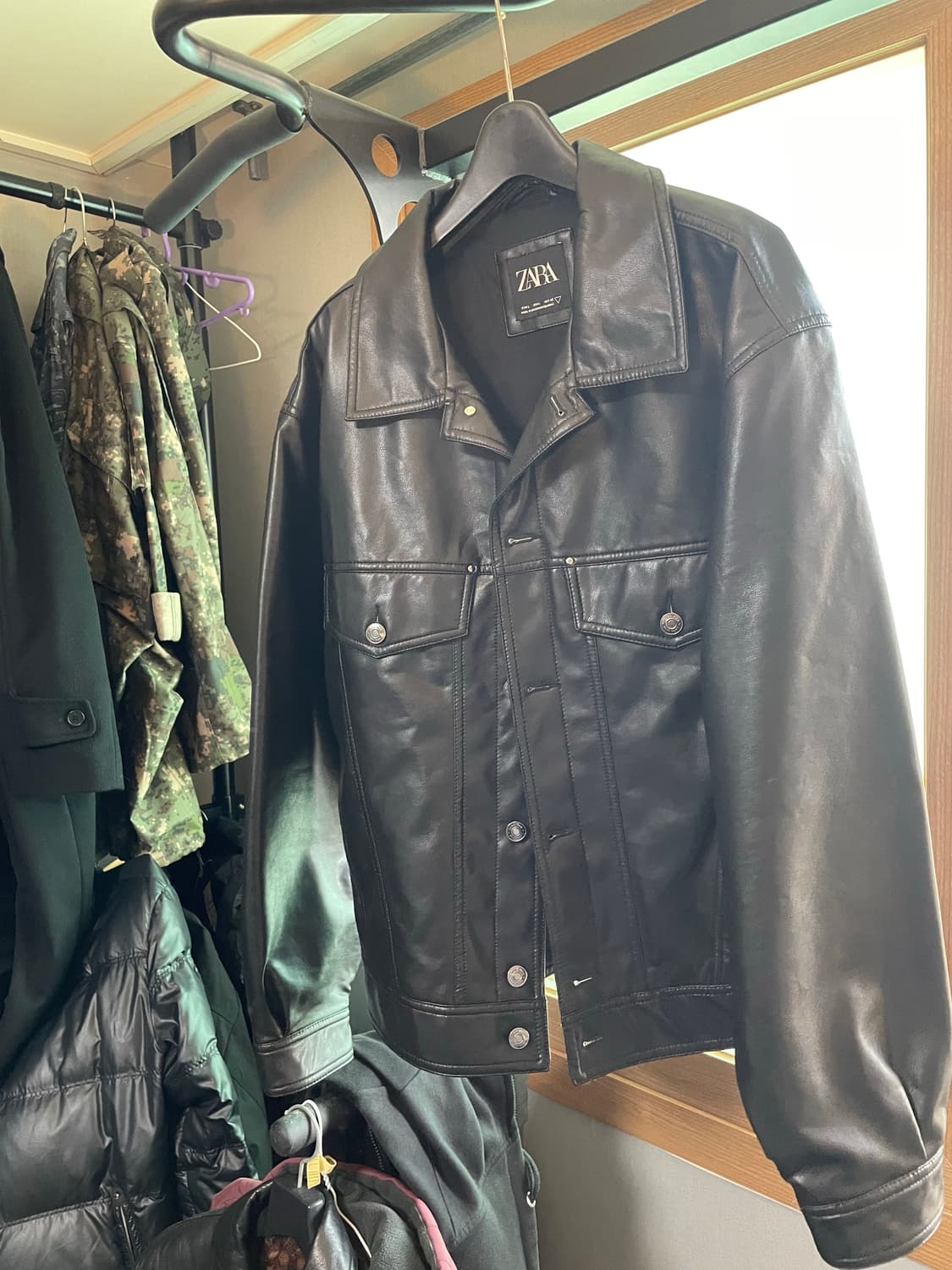 자라 레더자켓 (페이크레더) 상품이미지1