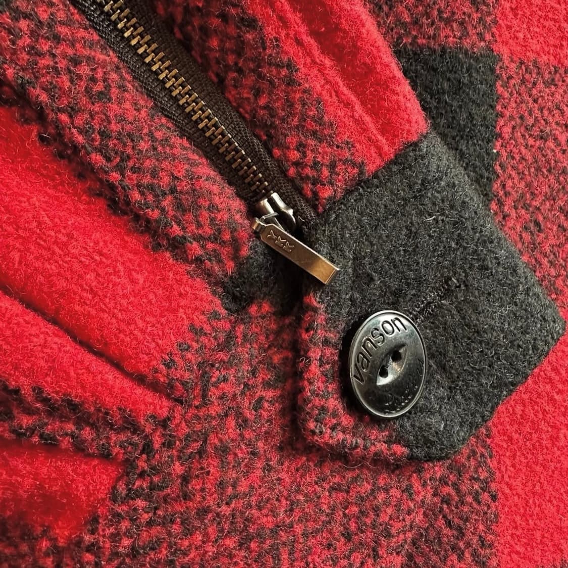 밴슨 레더 스컬 울자켓 상품이미지6