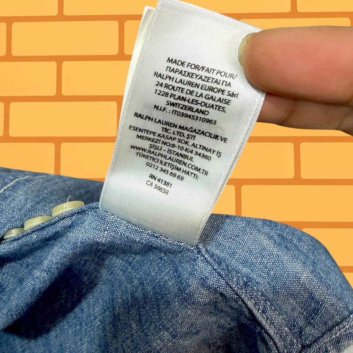 폴로 랄프 로렌 버튼 다운 클래식핏 셔츠 (L) 상품이미지6