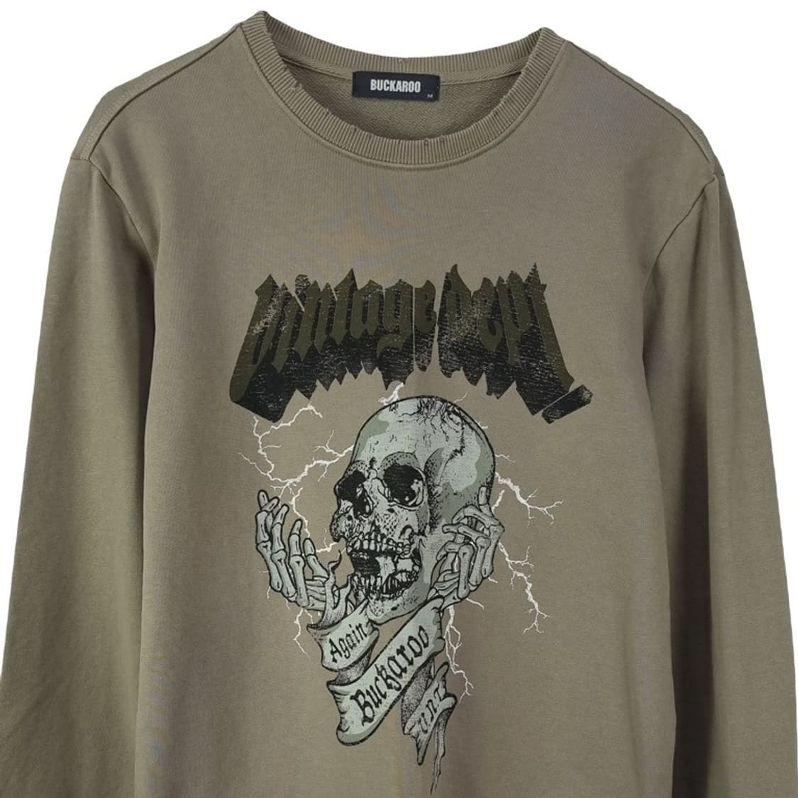 [버커루] 빈티지 가공 그래픽 프린팅 맨투맨 M18621 상품이미지4