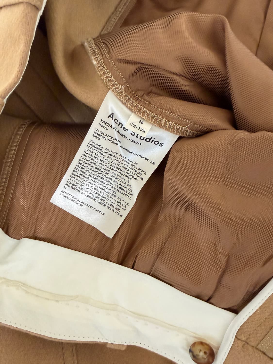 아크네 스튜디오 acne studios 여성 울 팬츠 상품이미지6