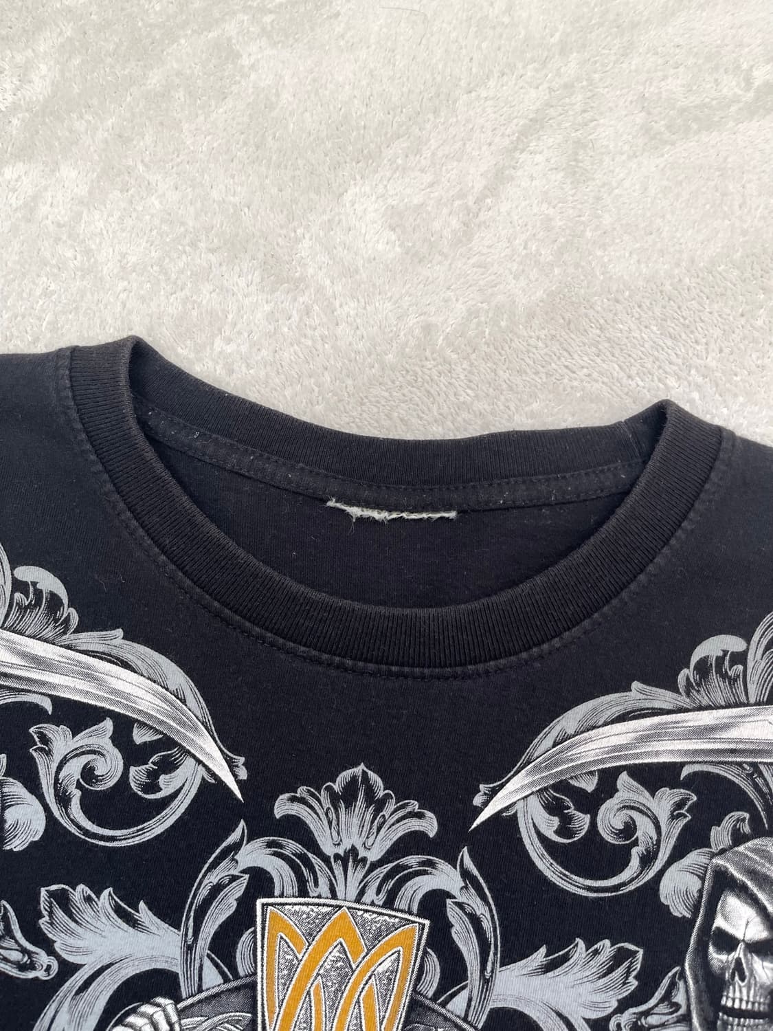 Grim Reaper Skull Graphic T-shirt 상품이미지3