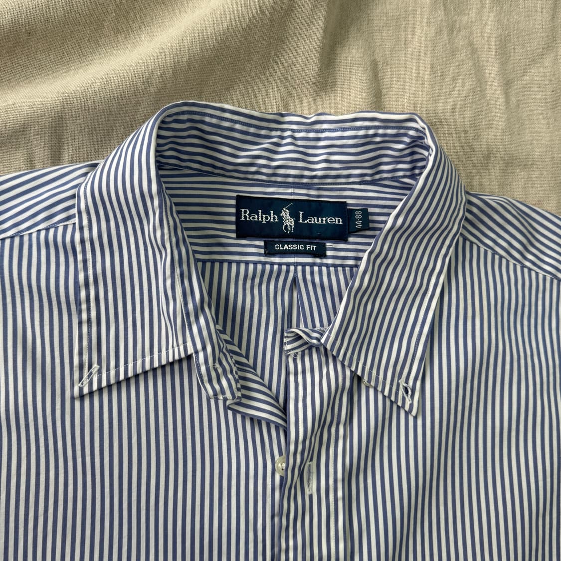 폴로랄프로렌 빈티지 스트라이프 핑크포니 셔츠 105 상품이미지4