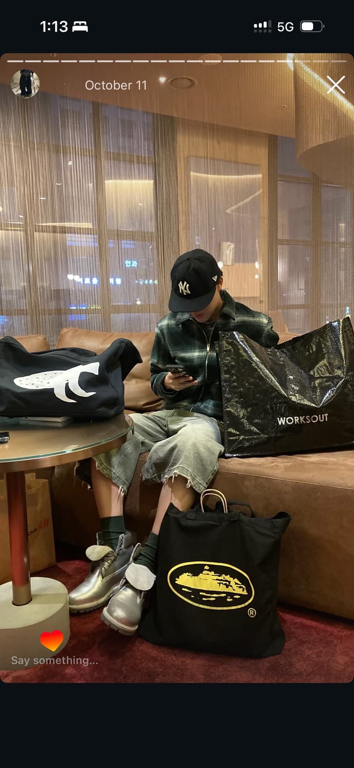 꼼데가르송 옴므 플러스 메신저 컨버스 백  상품이미지2