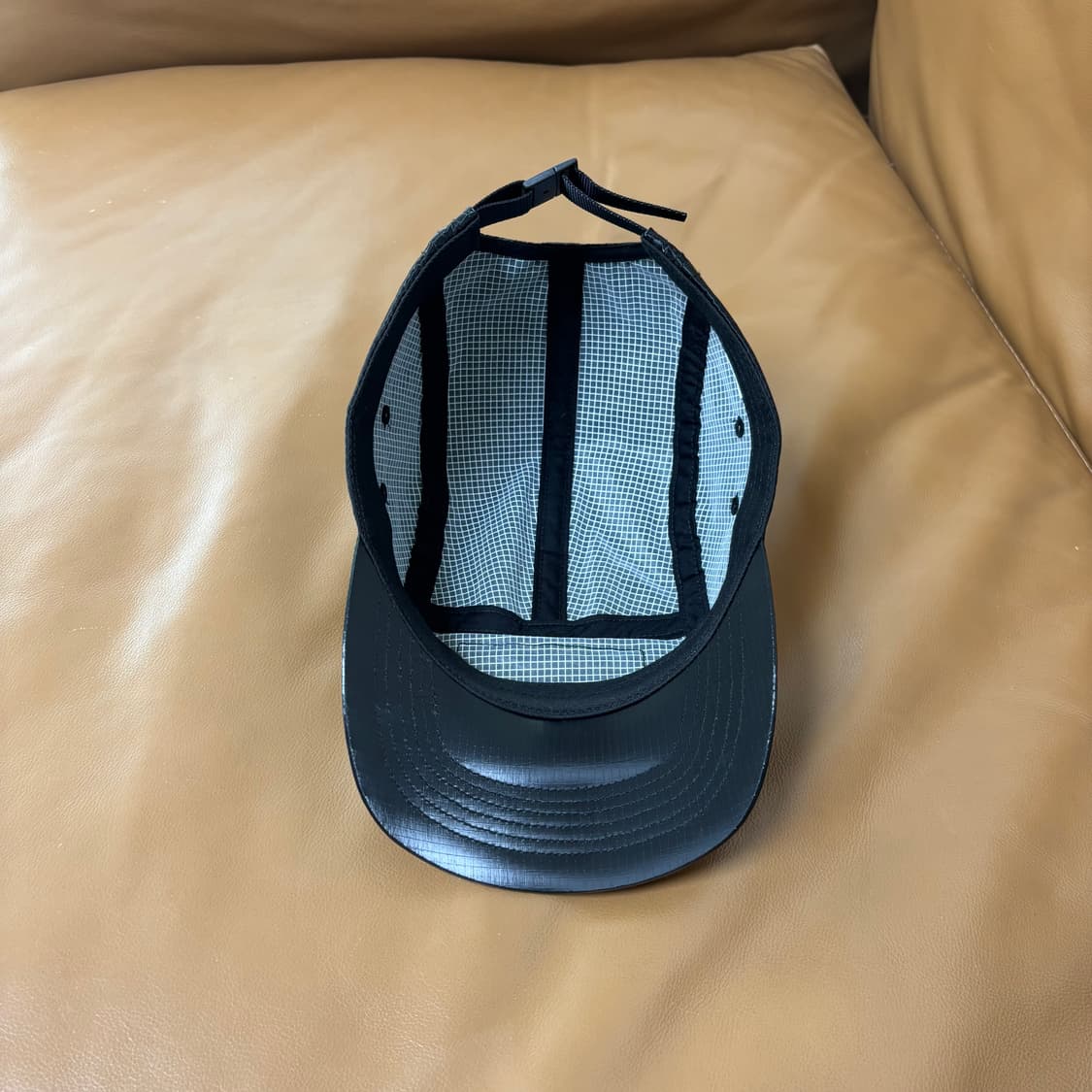 슈프림 캠프캡 모자 박스로고 23fw 글로스 립스탑 블랙 상품이미지7