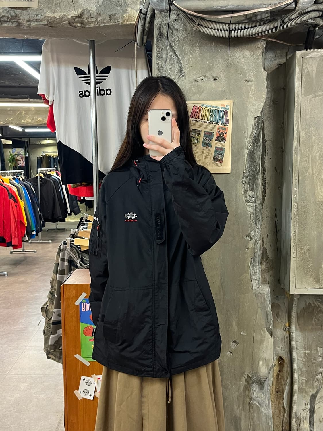 디키즈 후드 바람막이 블랙 M #csz1074 상품이미지2