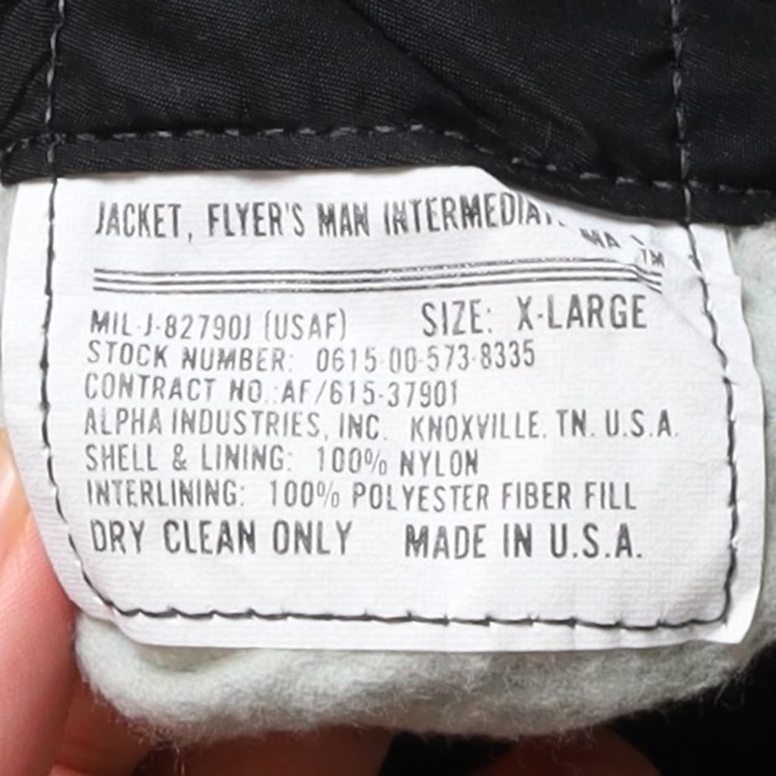 알파 인더스트리 Alpha Industries MA-1 Jacket    상품이미지8