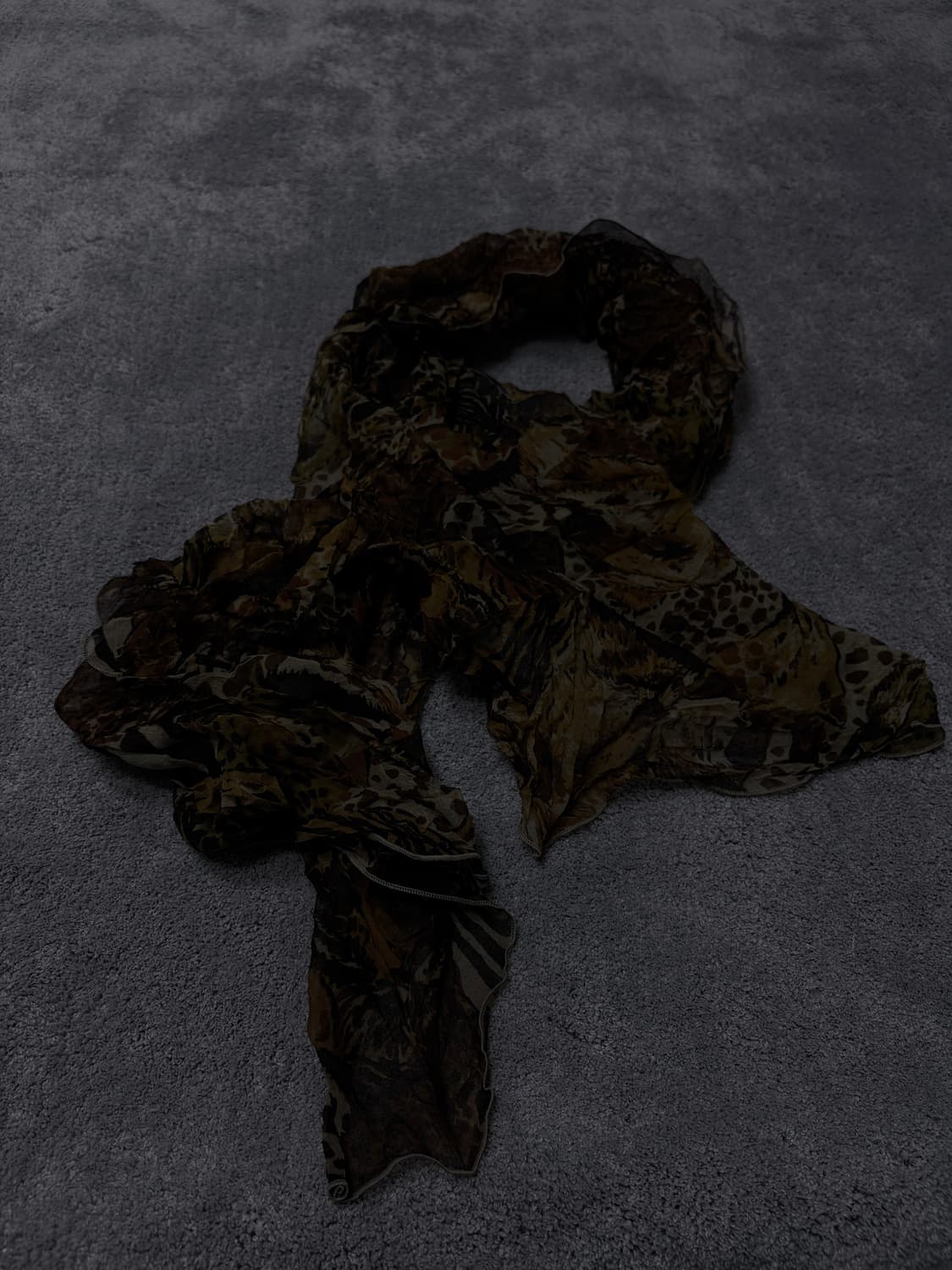 Vintage V-kei,punk leopard scarf 상품이미지1