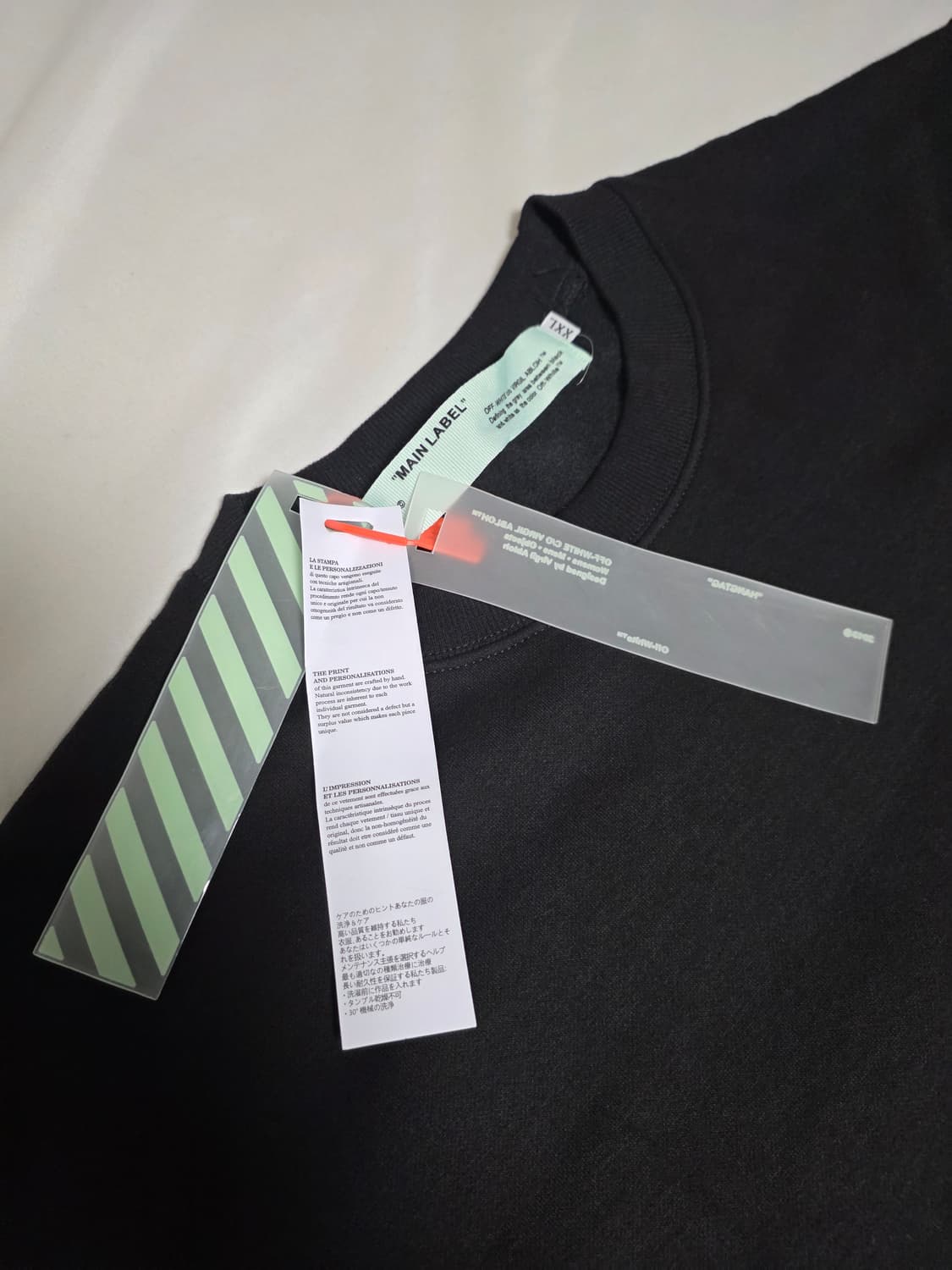 (새제품) 나이키 오프화이트 맨투맨 XXL (가단 60cm) 상품이미지5