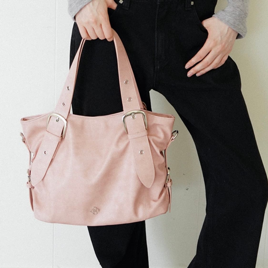히어리 비비 버클 숄더백 핑크 상품이미지2
