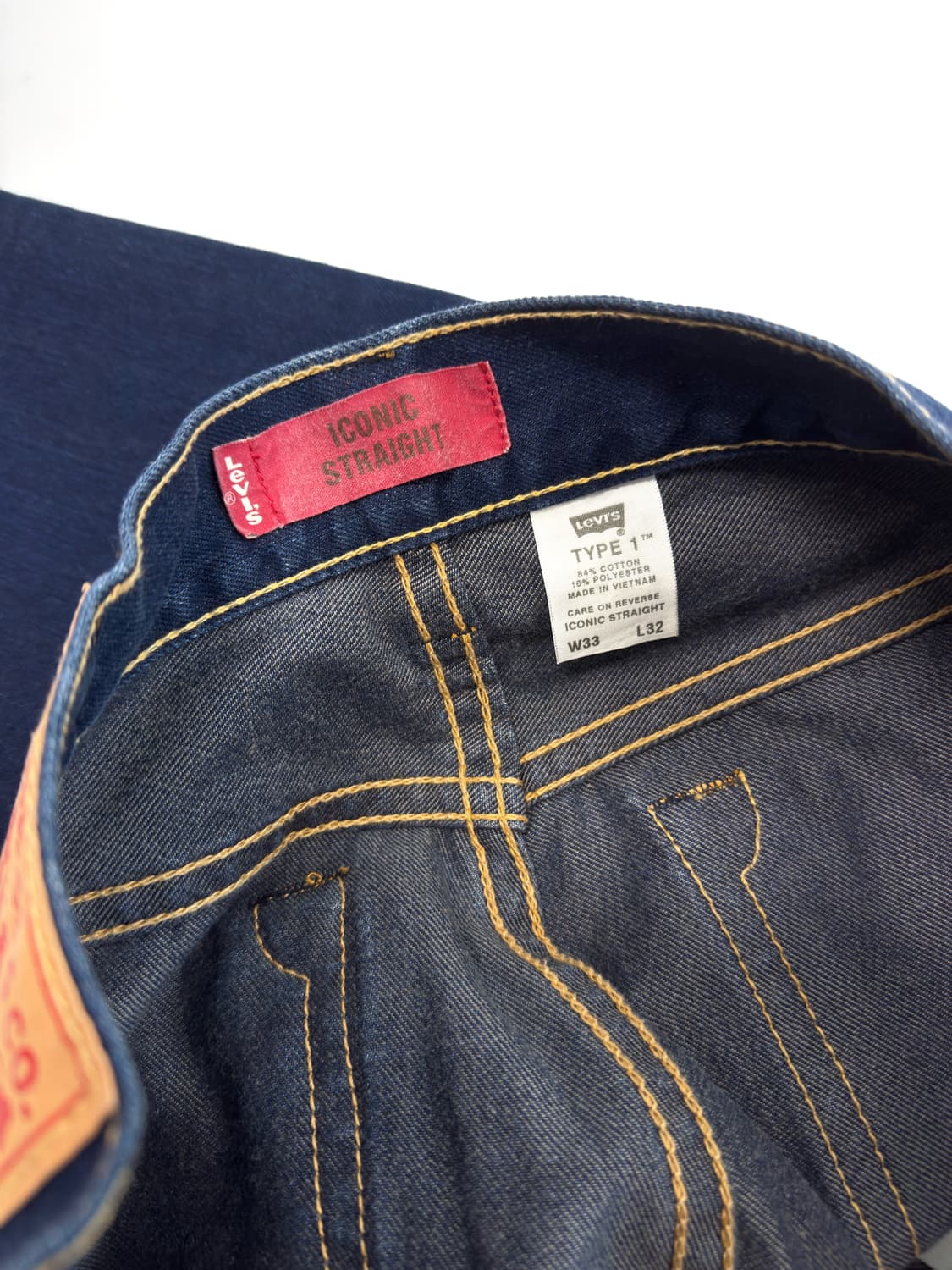리바이스 type1 데님팬츠 33 x 32 상품이미지5