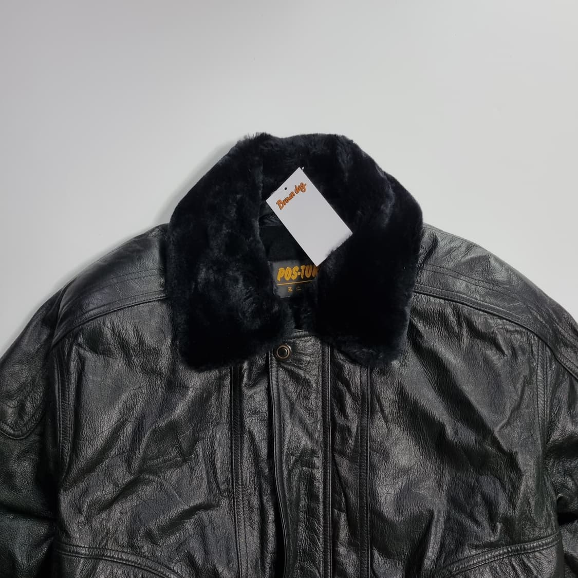 빈티지 A2 레더자켓 퍼탈부착 상품이미지3