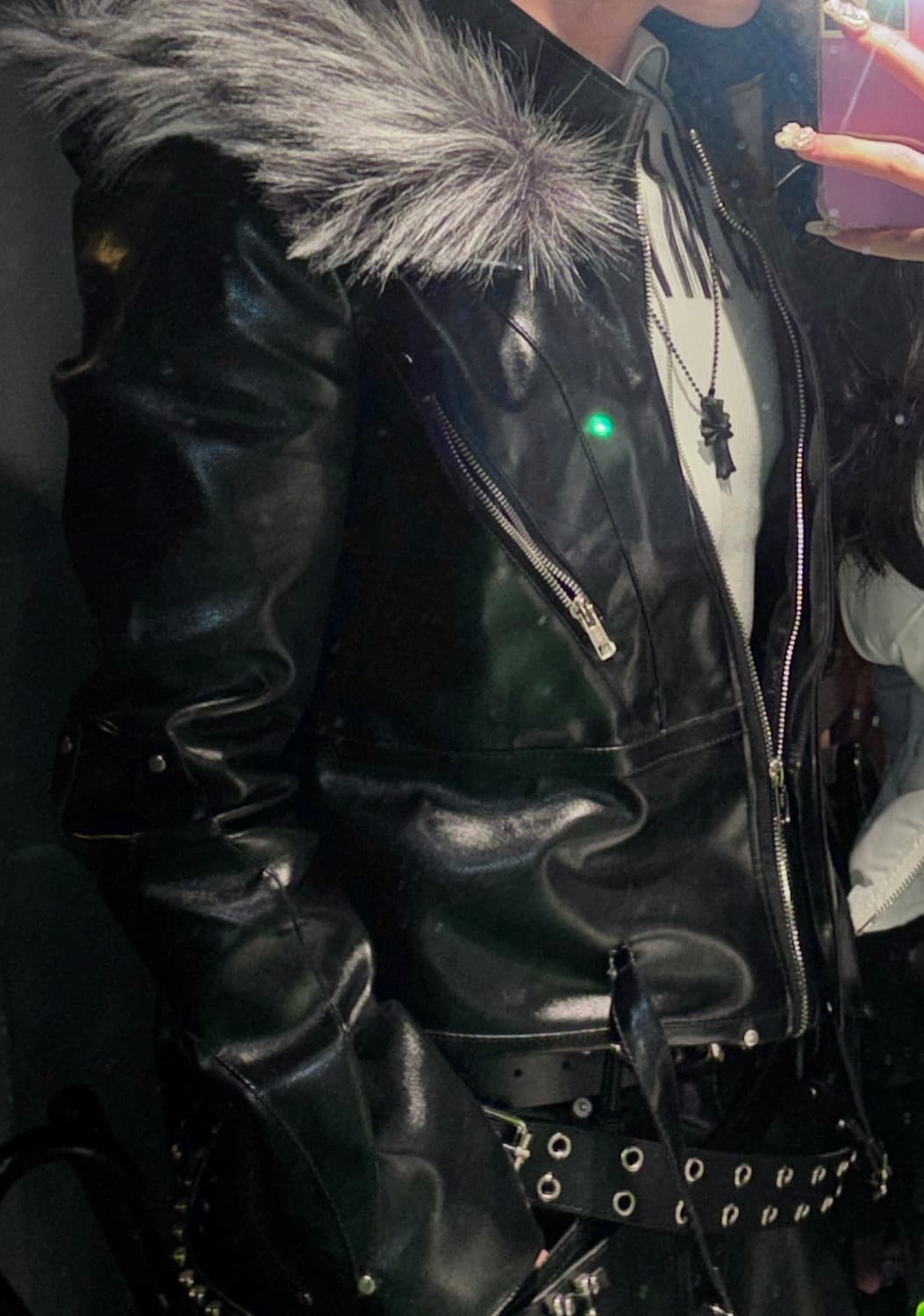 Cozyworldwide 나이트 클럽 레더 자켓 M 상품이미지7