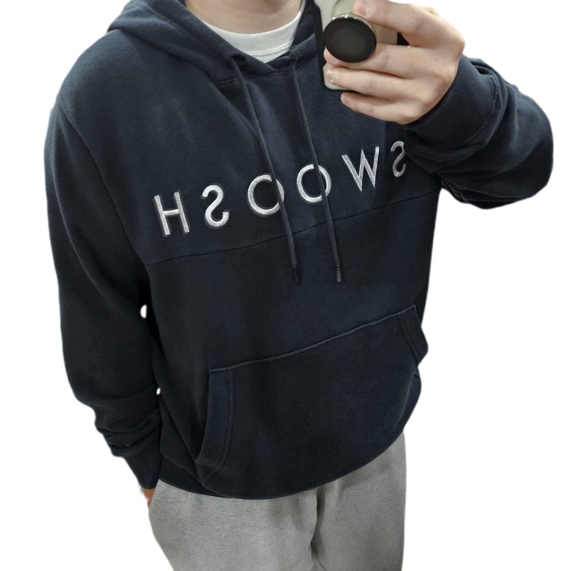 L 나이키 스우시 스펠아웃 후드티 상품이미지1