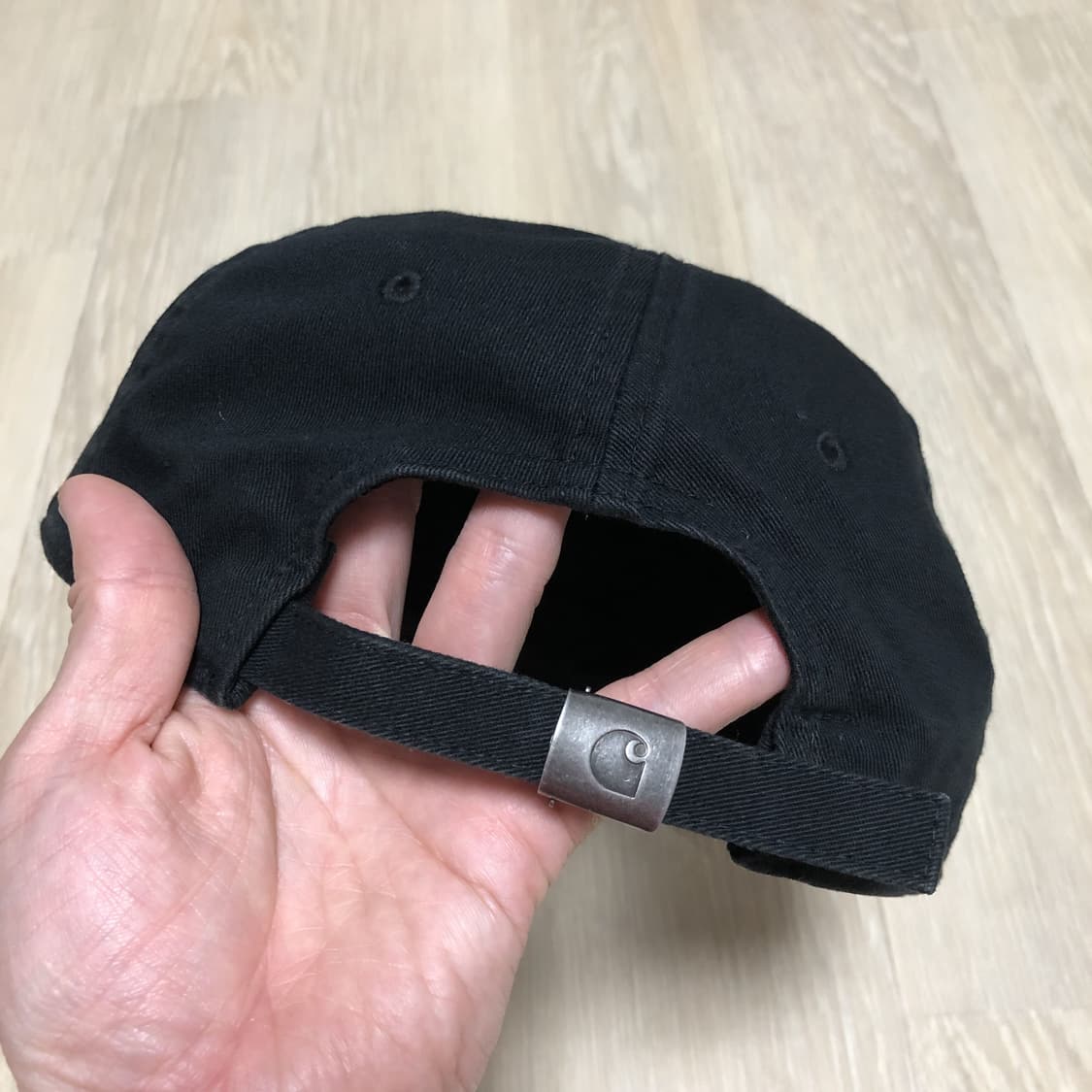 (OS) 칼하트 Carhartt WIP 스펠 로고 6패널 볼캡 블랙 상품이미지3