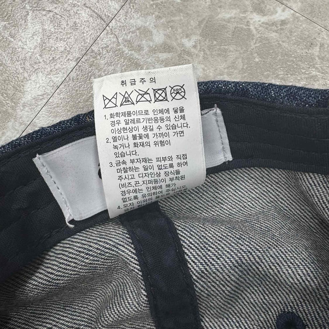 Emis 이미스 워시드 데님 볼캡(os) 상품이미지6
