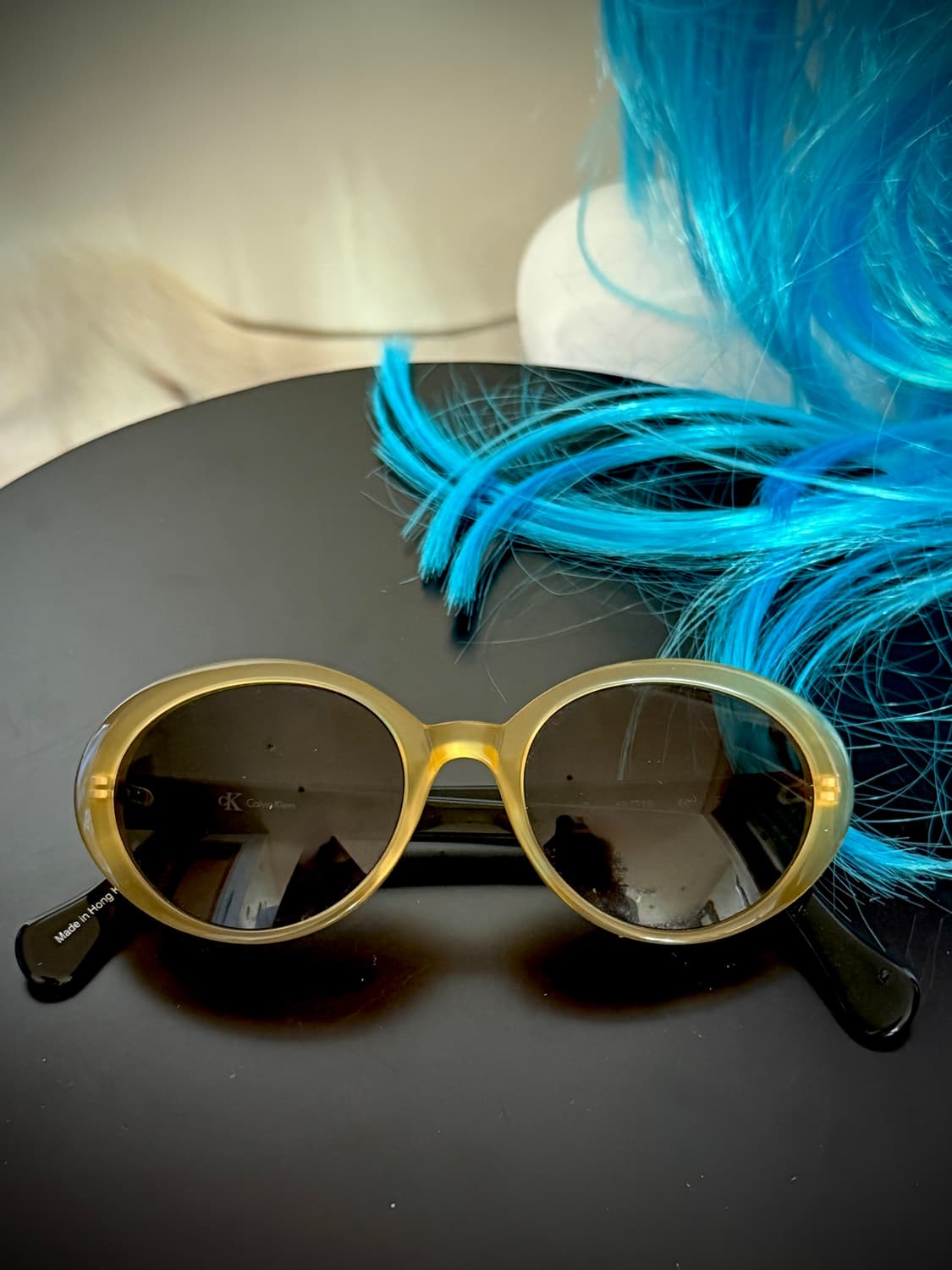 90s Ck Kurt cobain oval sunglasses 상품이미지6