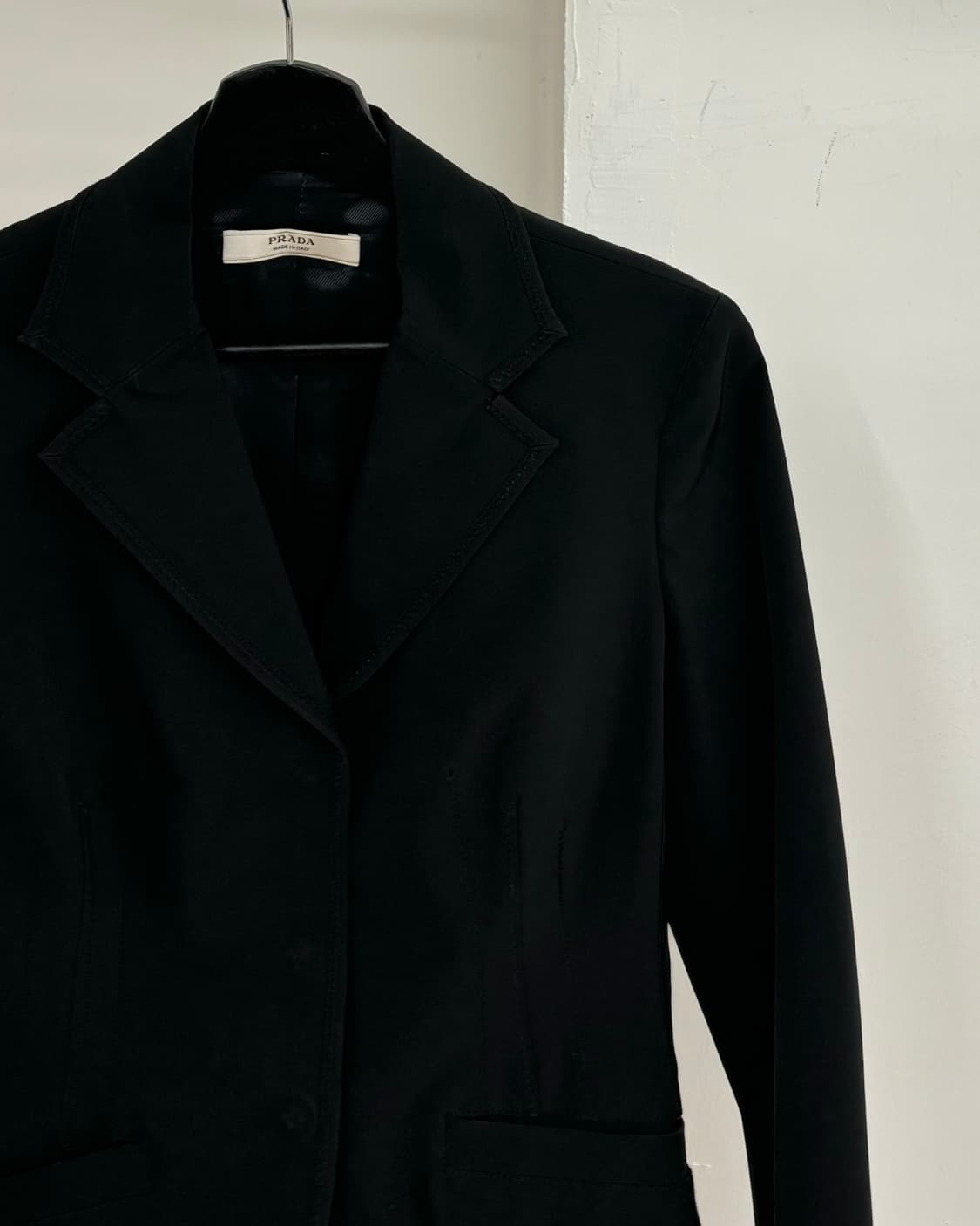 프라다 블랙 폴리 블레이저 자켓 상품이미지4