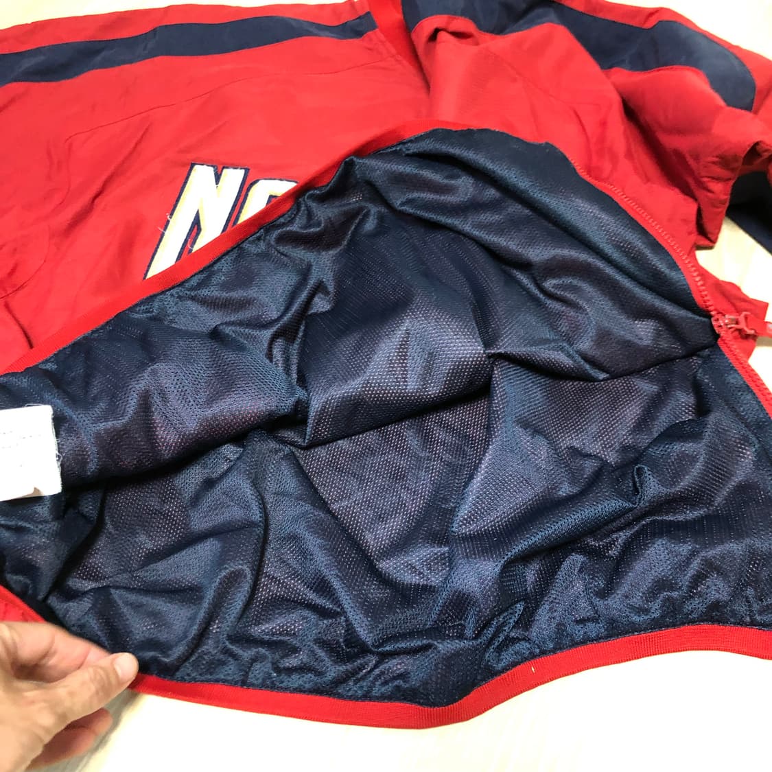 (L) 마제스틱 Majestic 워싱턴 내셔널스 하프집업 웜업 아노락 져 상품이미지8