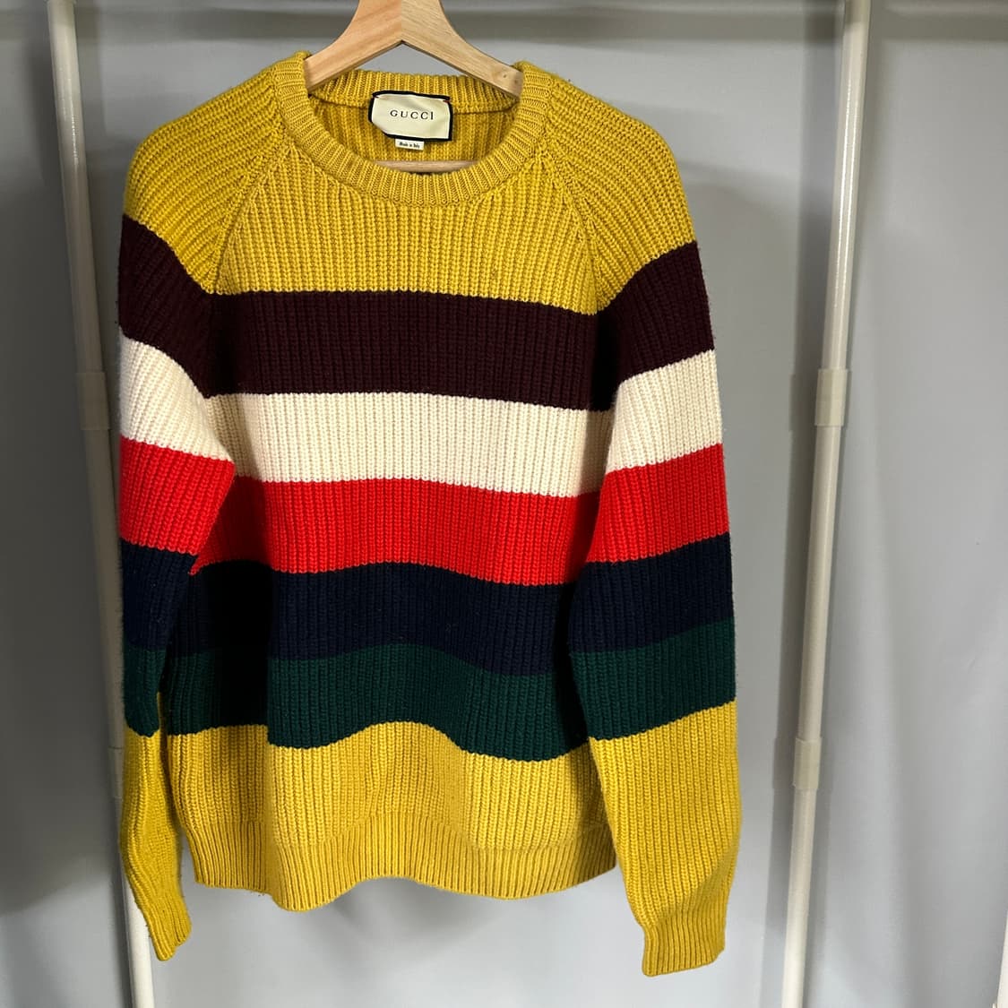 구찌 2017 스트라이프 멀티컬러 블라인드포러브 니트 상품이미지1