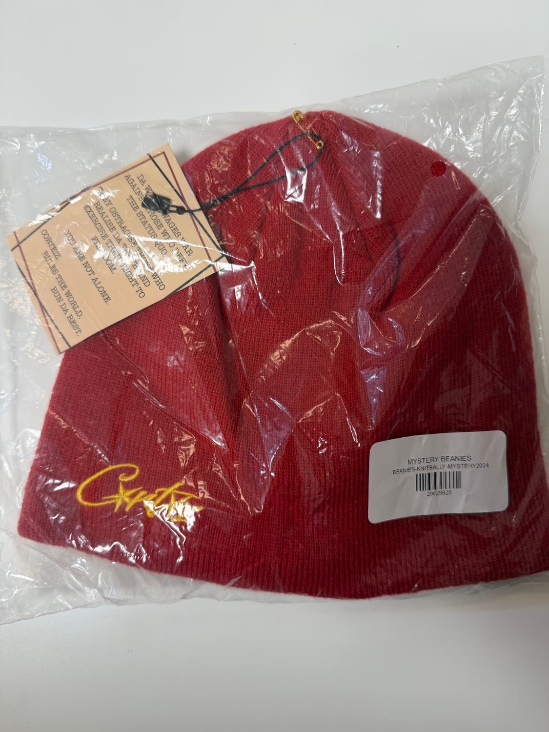 코르테이즈 corteiz 스컬리 비니 레드 상품이미지1