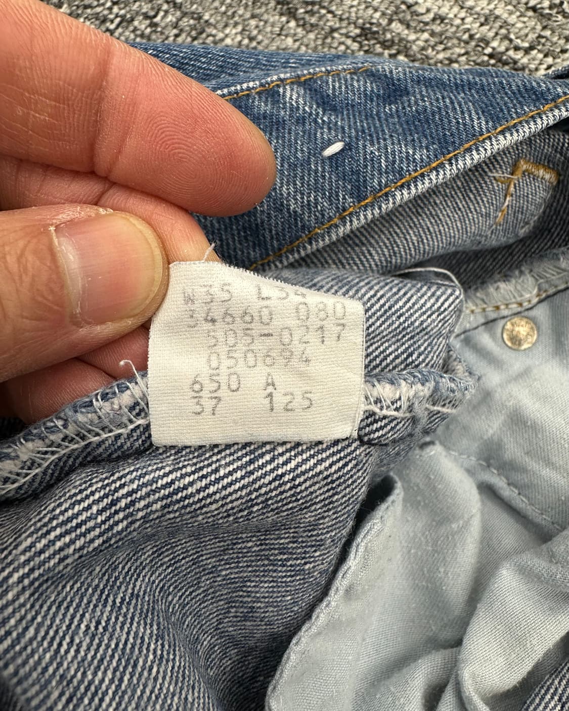 (허단42)90'S 리바이스 USA 505-0217-M1210 상품이미지5